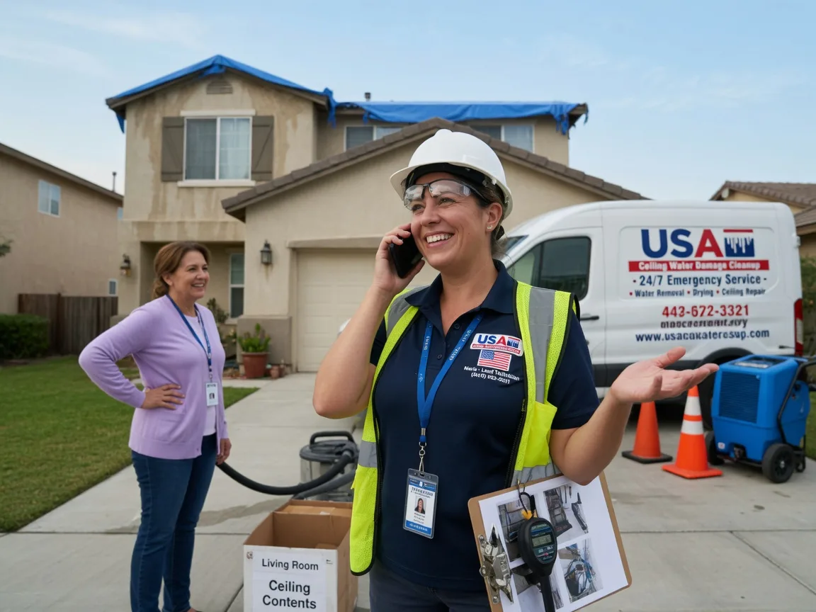Ceiling Water Damage Restoration Center Line, MI FAQs